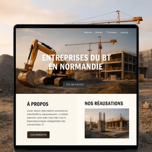 Création de site internet professionnel pour entreprises BTP en Normandie