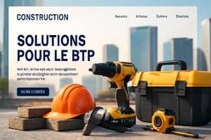 creation site internet pas cher pour entreprises du BTP - site professionnel à budget réduit