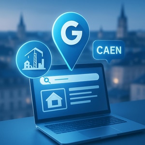 Référencement local site internet Caen BTP visibilité Google
