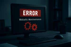 Exemple de panne due à une absence de maintenance site web pour une société de BTP