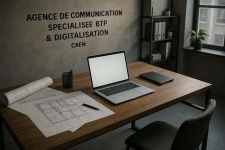 agence de communication Caen spécialisée BTP et digitalisation