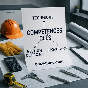 Compétences clés pour un ingénieur BTP sur chantier