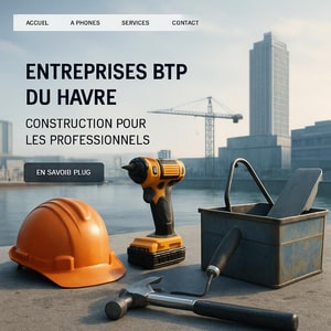 Création site internet Le Havre pour entreprises BTP - site professionnel local