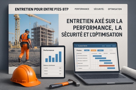 entretien site web BTP performance sécurité optimisation