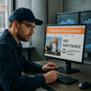 entretien site web pour entreprises du BTP, performance et sécurité, maintenance professionnelle