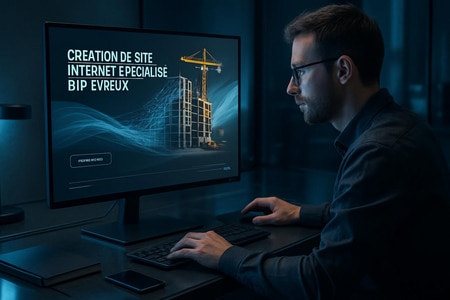 Expert création site internet Evreux BTP transition numérique medium