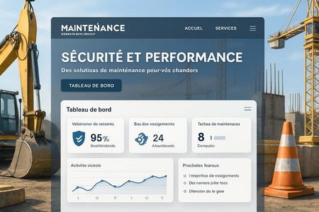 maintenance site web BTP sécurité performance