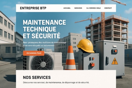 maintenance technique site internet btp PME sécurité