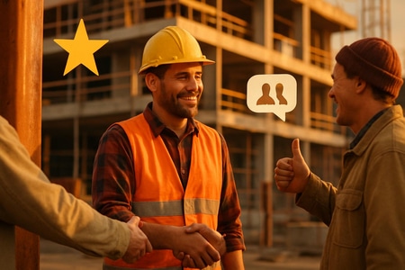 avis clients et bouche-à-oreille pour trouver chantier BTP gratuitement