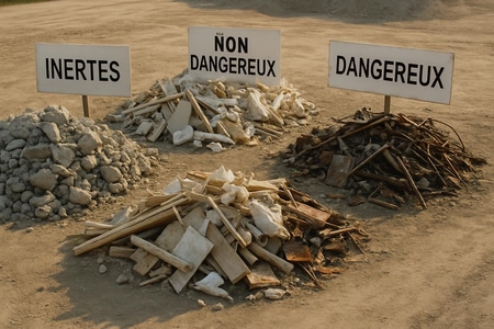 Classification des déchets de chantier BTP : inertes, non dangereux, dangereux