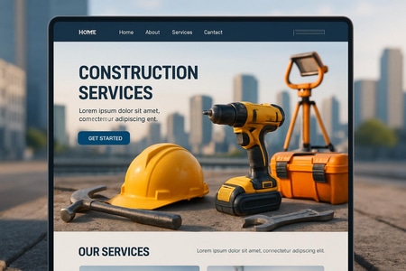 Exemple de site internet responsive design appliqué au secteur BTP