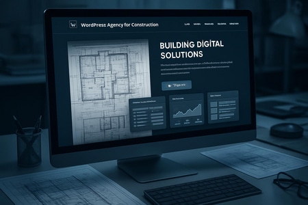 Exemple de projet web agence WordPress BTP expertise digitale