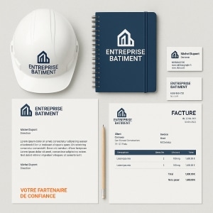 identité visuelle entreprise BTP exemples pratiques