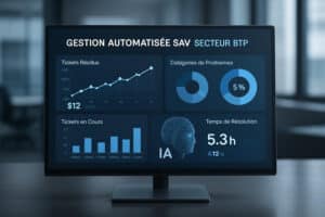 Lire la suite à propos de l’article Gestion process SAV automatisé IA : optimisez votre SAV BTP