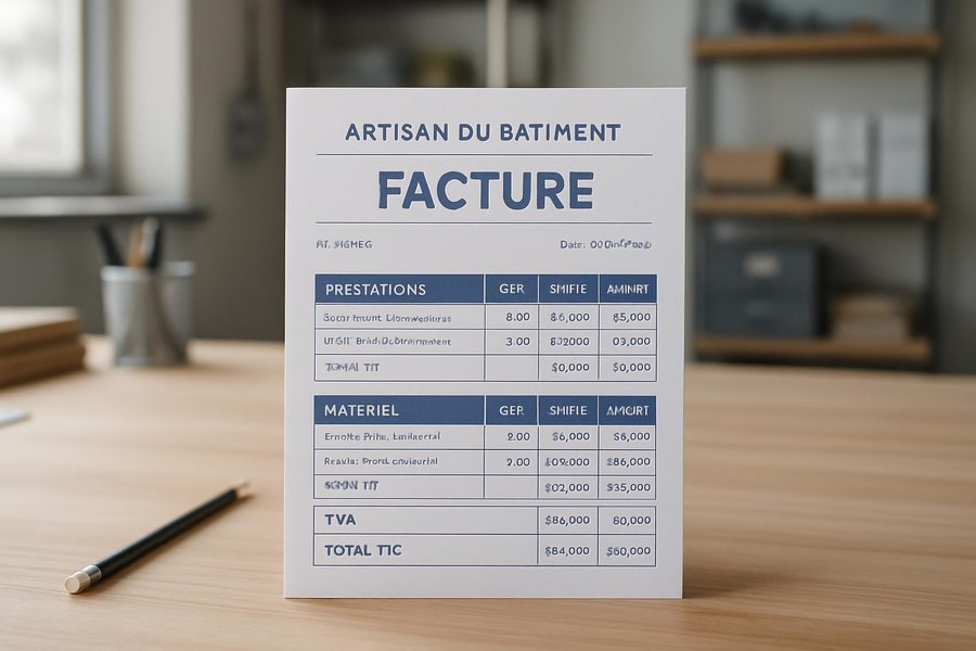 Lire la suite à propos de l’article Modèle facture artisan BTP : Guide complet pour une facturation conforme et professionnelle
