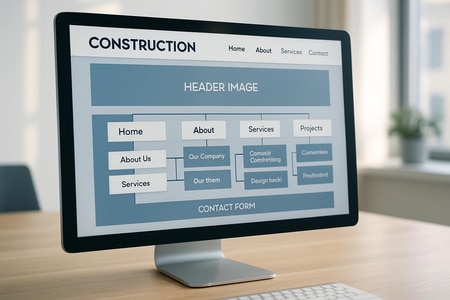 Exemple de structure optimisée de site internet BTP pour le SEO