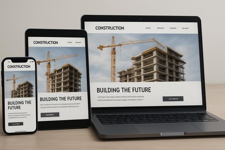 Test responsive design site internet BTP sur différents appareils