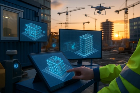 Digitalisation entreprise BTP avec BIM, IoT, drones et logiciels de gestion de chantier