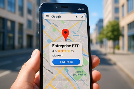 référencement local entreprise BTP Google Maps