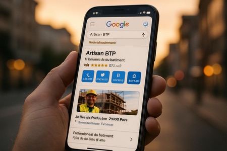 Référencement local Google Business Profile pour artisans BTP