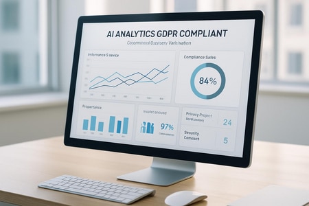 Tableau de bord analytics IA conforme RGPD pour entreprises BTP