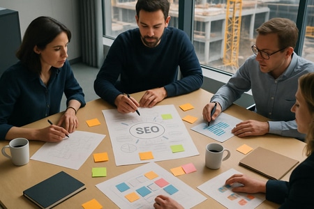 Brief SEO chantier BTP et architecture de contenu efficace