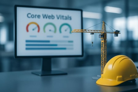 Core Web Vitals pour sites BTP et performance chantier côté SEO