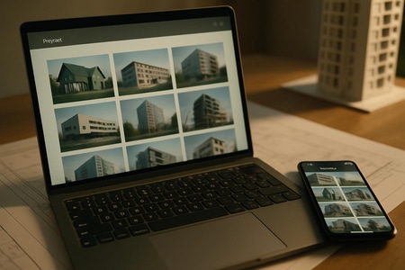 Exemple template site entreprise construction page realisations optimisee