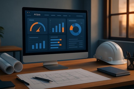 Outil de quiz IA pour entreprises du BTP avec tableau de bord et learning analytics