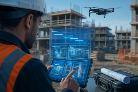Pilotage de chantier avec IA et automatisation: planning, photos et levées de réserves