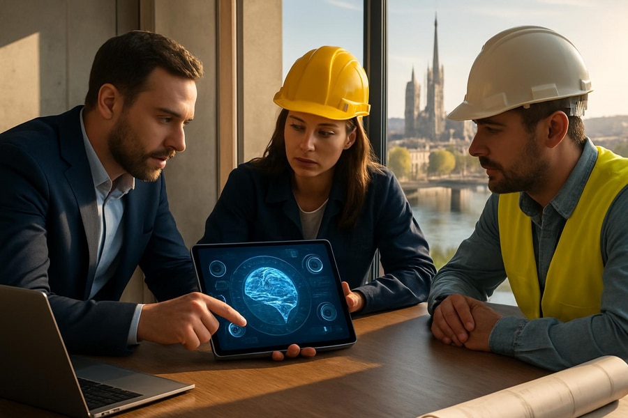 You are currently viewing Accompagnement IA Rouen pour PME BTP : Stratégie & ROI