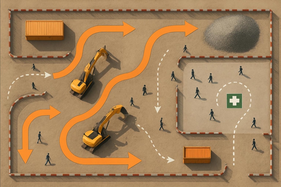 You are currently viewing Plan de circulation chantier : Sécuriser et fluidifier