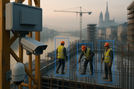 vision par ordinateur Rouen sécurité chantier BTP