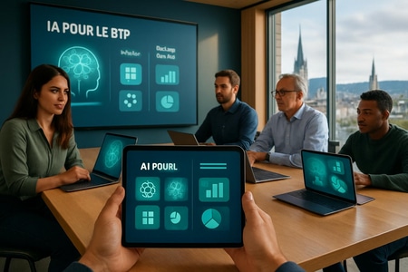 Parcours de formation IA à Rouen pour le BTP avec modules et résultats attendus