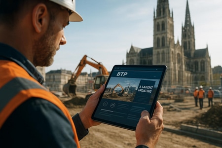 Mise à jour automatique du site BTP grâce à l IA à Rouen pour PME du bâtiment