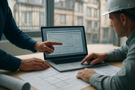 site vitrine BTP Rouen optimisé pour le SEO local