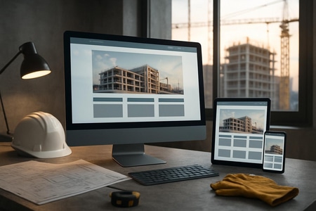 structure site internet BTP à Rouen pour générer des devis