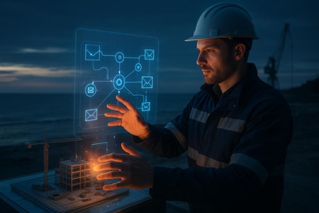 Workflow d automation emailing BTP en Normandie avec intelligence artificielle