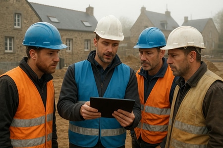 Conduite du changement IA pour équipes chantier BTP en Normandie