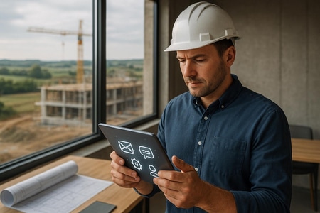 Pilotage des mails clients BTP par IA en Normandie pour PME du bâtiment
