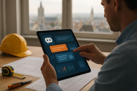 chatbot IA BTP qualification de devis pour entreprise à Rouen taille medium