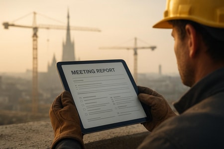 Compte rendu de réunion de chantier IA Rouen automatisation pour PME BTP