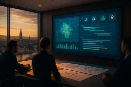 Tableau de bord IA pour planification et charge de travail des chantiers BTP à Rouen medium