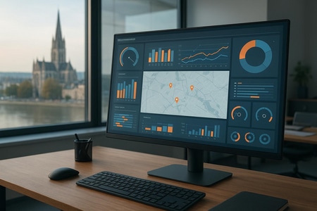 Tableau de bord de pilotage 360 BTP avec IA pour PME à Rouen - suivi chantiers et marges en temps réel