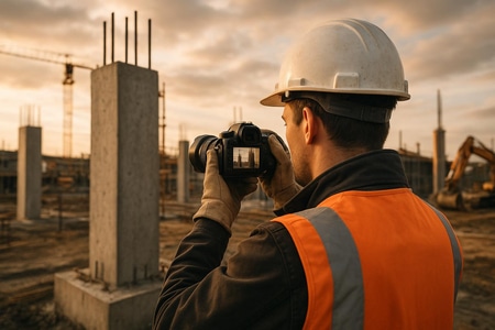 Suivi de chantier IA BTP Normandie avec rapport photo automatique