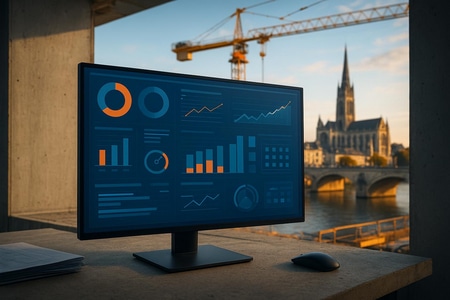 Tableau de bord IA pour suivi des publications réseaux sociaux d une entreprise BTP à Rouen Medium