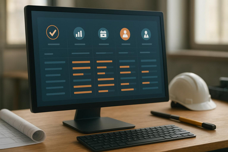 Structure de tableau de bord appels d’offres BTP avec colonnes clés pour PME