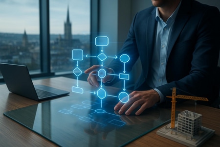 Workflow IA pour automatisation des processus d’une PME du BTP à Rouen medium