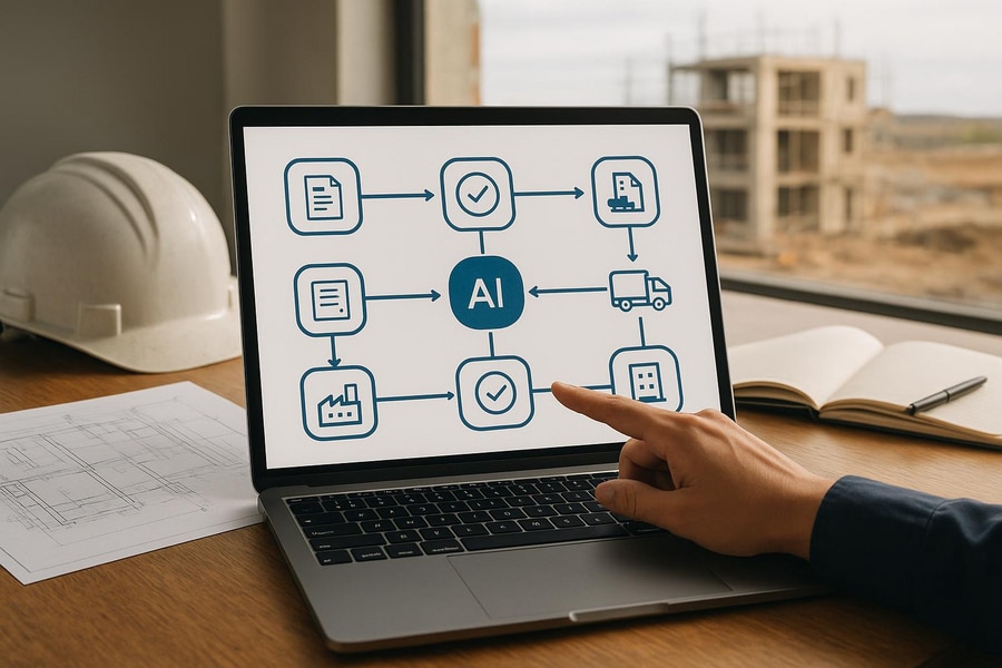 Lire la suite à propos de l’article Workflow devis > commande fournisseur IA BTP Normandie