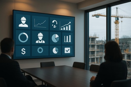 Tableau de bord chantier piloté par IA pour dirigeant de PME BTP